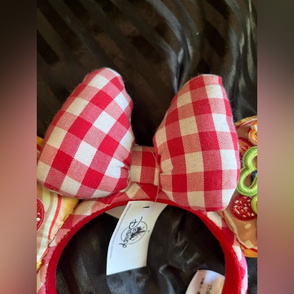 Disneyland Pizza Style Mickey Ears Bow and Headband - Picture 4 of 6